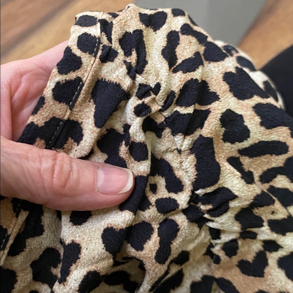 H&M leopard slit front shirred viscose maxi skirt 🐆💕6 - Picture 12 of 12